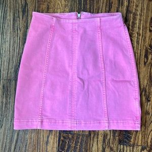 PINK FREE PEOPLE MINI SKIRT